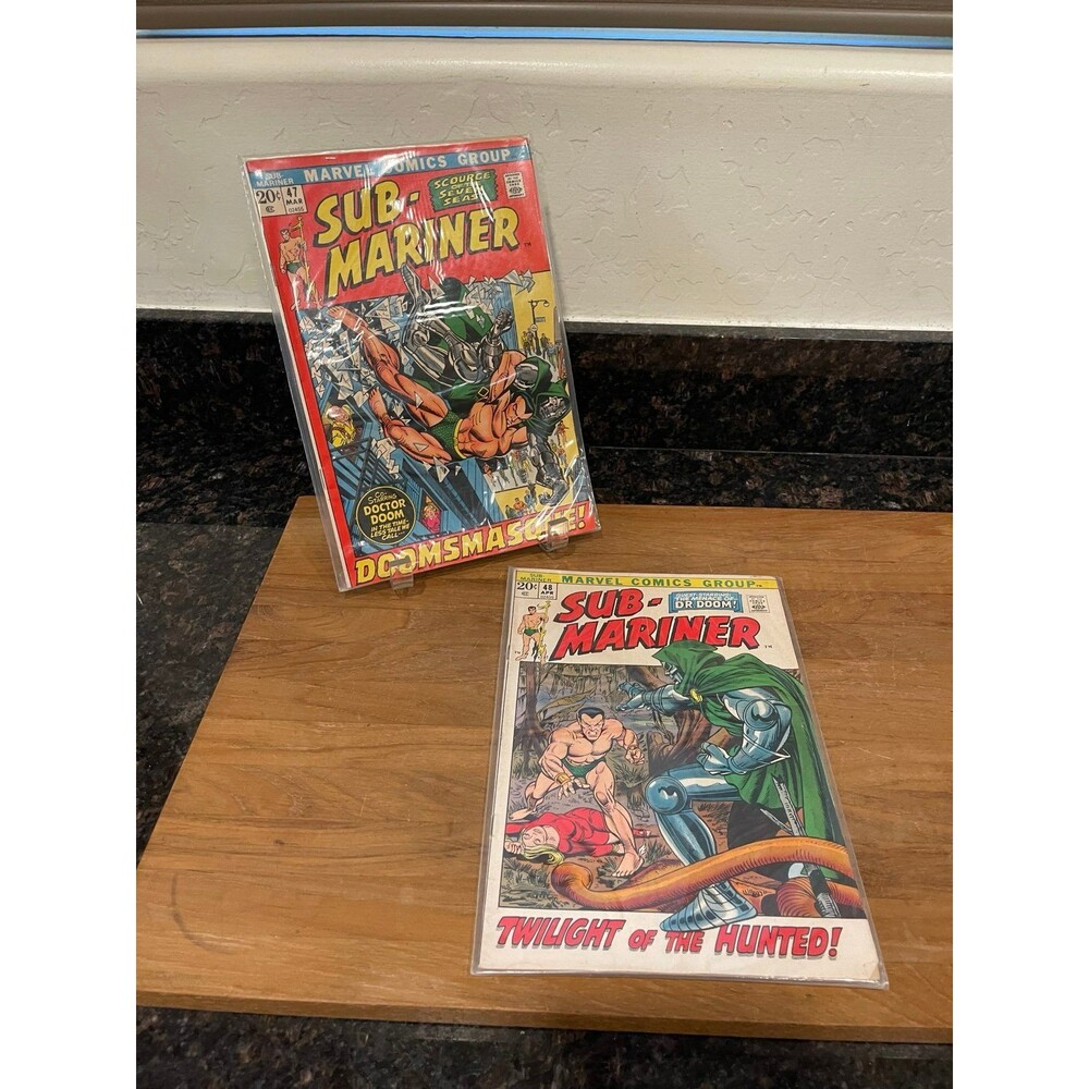 Sub‑Mariner #47 & #48 • Doctor Doom • Marvel Bronze Age